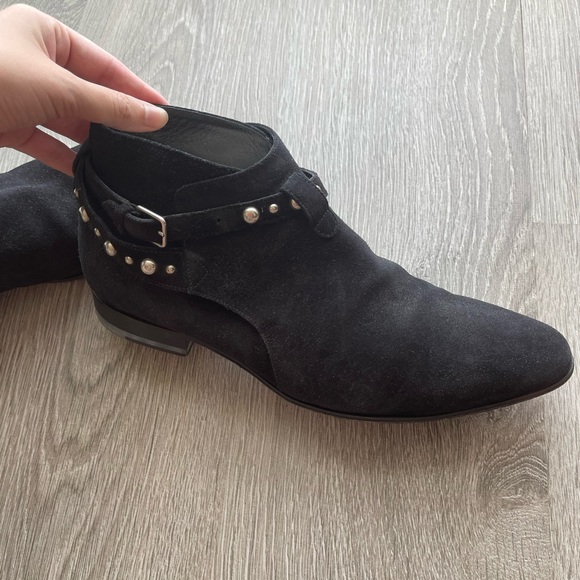 Saint Laurent Jodhpur suede boots - Picture 3 of 6